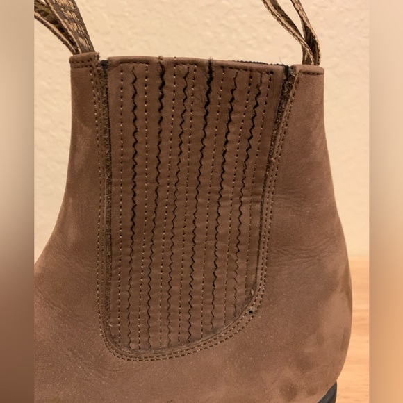 Vintage Botines Macias brown Chelsea pull on leather ankle boot - Size 7 - 90s - Picture 6 of 11